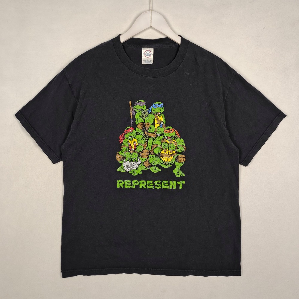 Delta Pro Weight TMNT Represent Graphic T-Shirt Black Large Ninja Turtles Tee